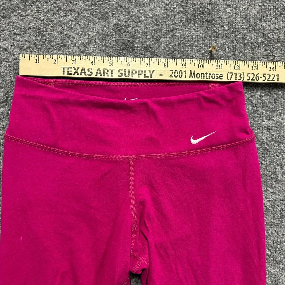 Nike Leggings Womens Size XS Pink Dri-Fit Cropped Athletic Performance Tights